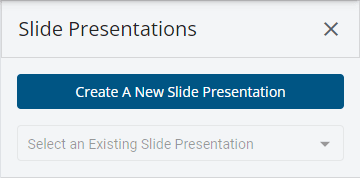Create Slide Presentation