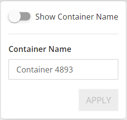 container name options