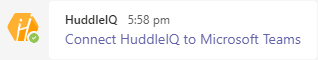 microsoft teams connect huddleiq to teams